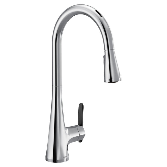 Moen SINEMA™ Chrome smart kitchen faucet with motion control