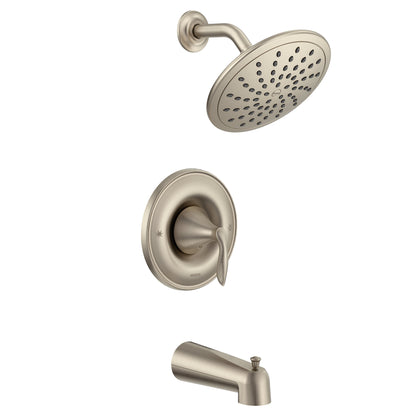 Moen T2233BN | brushed nickel Eva Posi-Temp tub & shower faucet / 6345