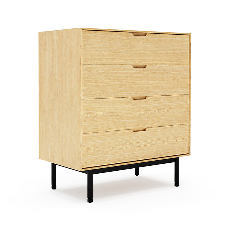 Gus* Modern MUNRO White Oak four-drawer dresser