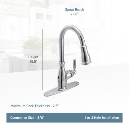 Moen BRANTFORD® Oil Rubbed Bronze hands-free kitchen faucet