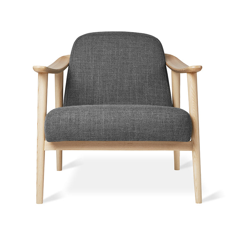 Gus* Modern BALTIC Andorra Pewter chair with Natural Ash frame