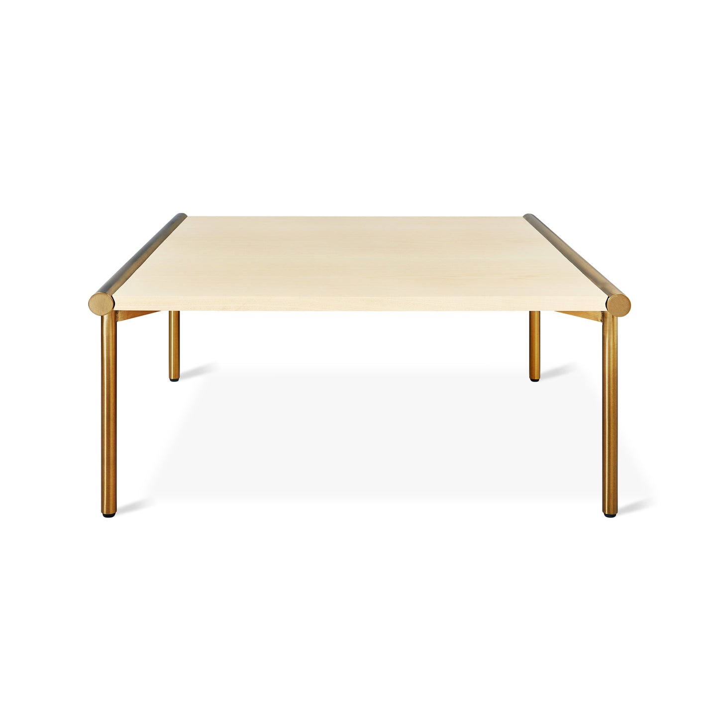 Gus* Modern MANIFOLD Blonde Ash square coffee table