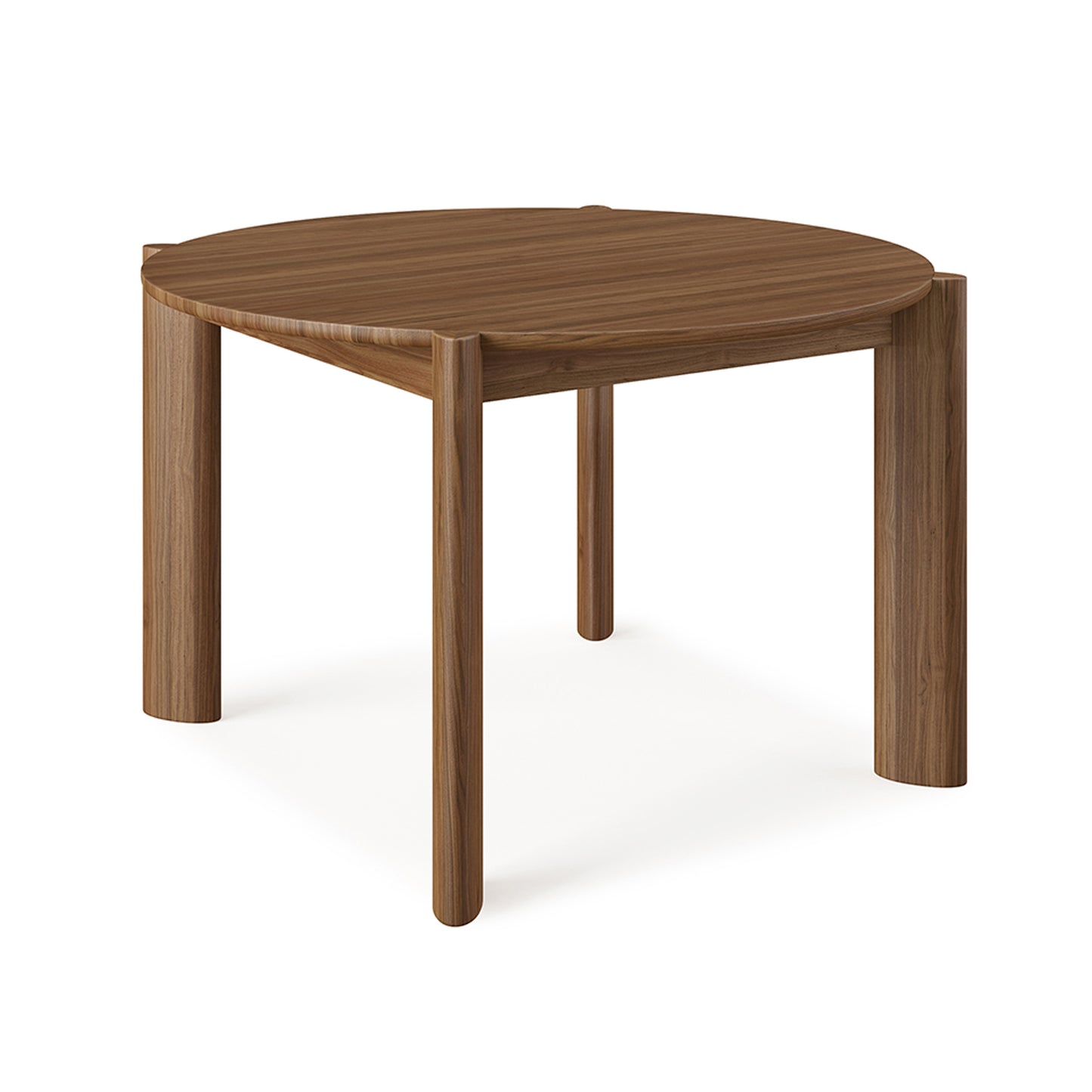 Gus* Modern BANCROFT Classic Walnut round dining table