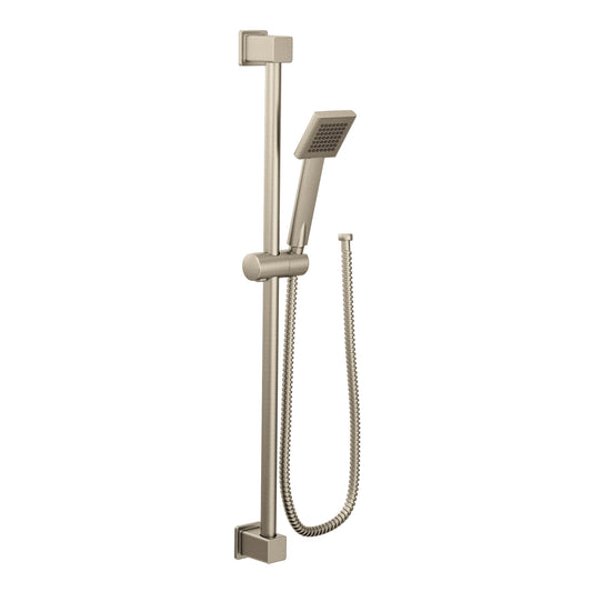 Moen 90°® Brushed Nickel handheld showerhead with slide bar