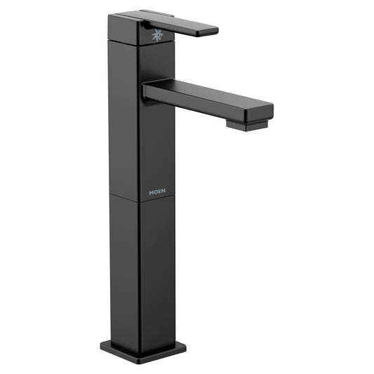 Moen 90°® Matte Black vessel sink vanity faucet