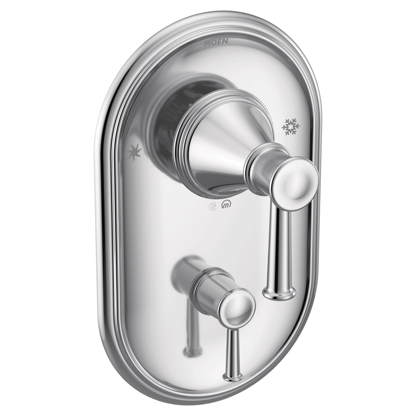 Moen BELFIELD™ Chrome POSI-TEMP® integrated transfer valve trim