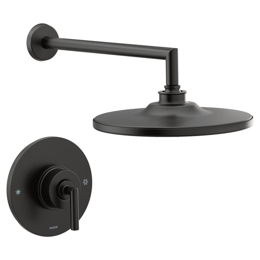 Moen ARRIS® Matte Black POSI-TEMP® shower faucet w/ rainshower