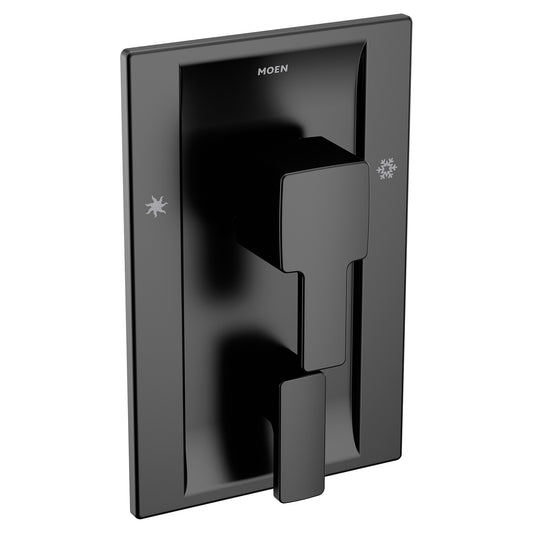 Moen 90°® Matte Black POSI-TEMP® integrated transfer valve trim