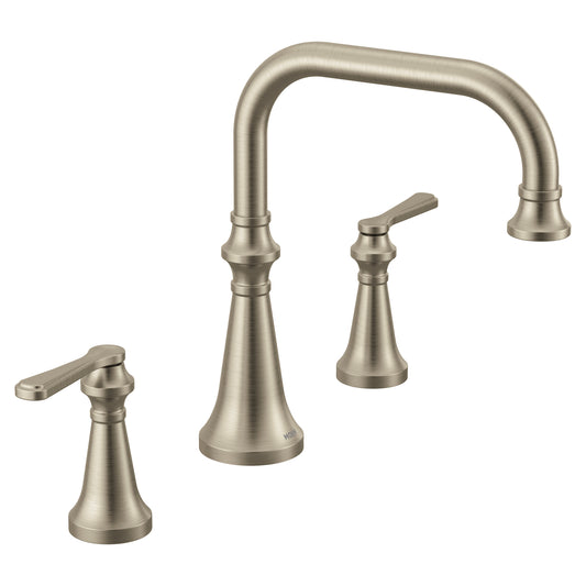Moen COLINET™ Brushed Nickel deck mount tub filler