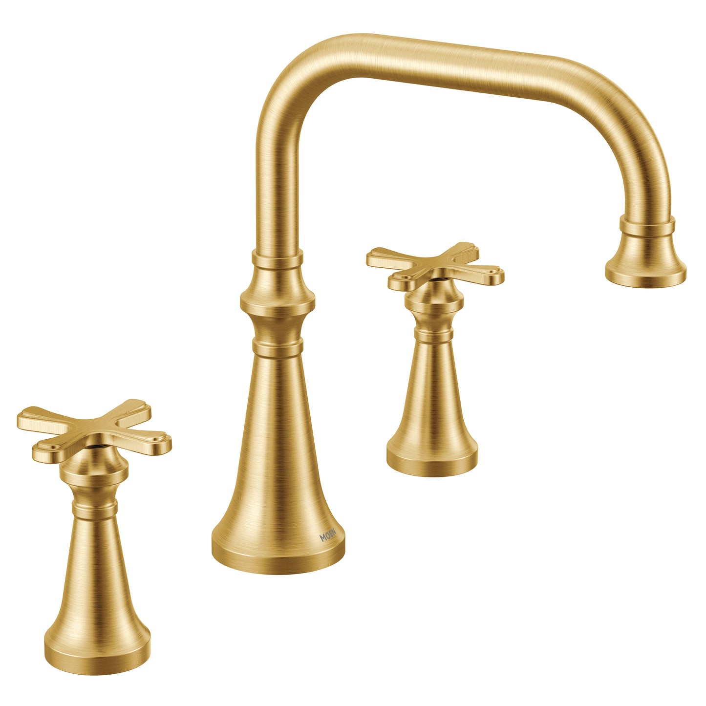 Moen COLINET™ Brushed Gold deck mount tub filler - X-handle