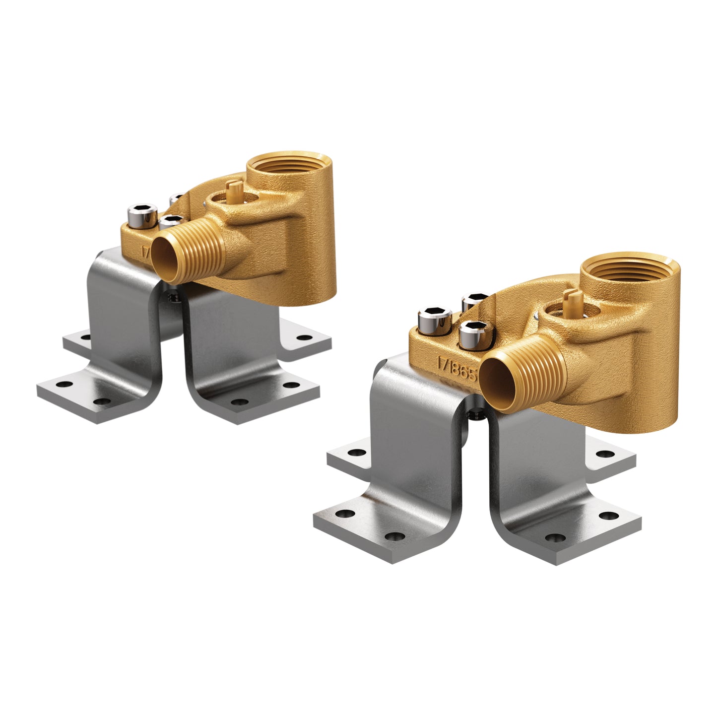 MOEN® freestanding tub filler valve | concrete mounting - double