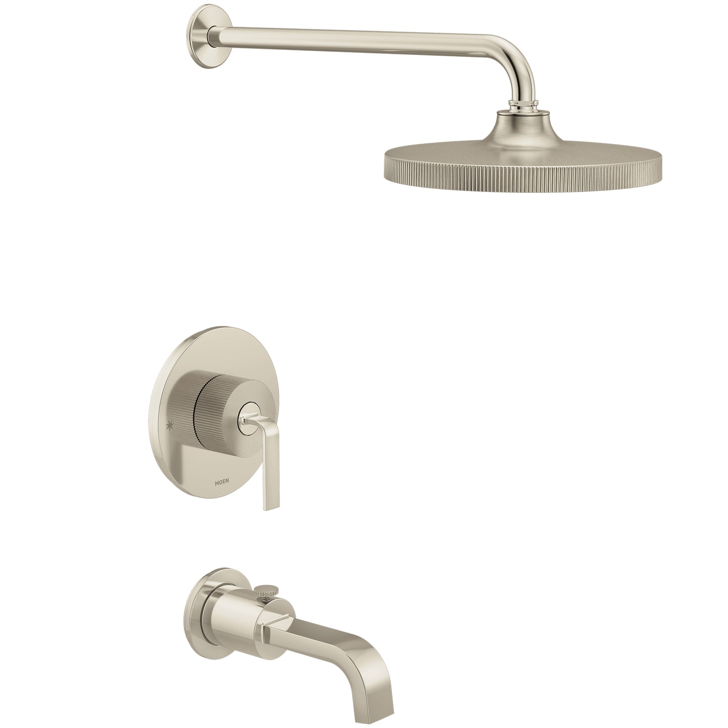 Moen CAMBIUM™ Brushed / Polished Nickel M-CORE™ 2-Series tub & shower faucet