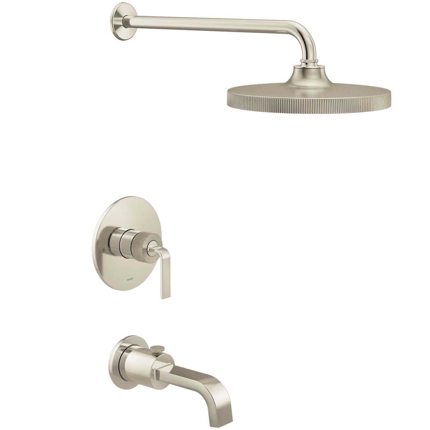Moen CAMBIUM™ Brushed / Polished Nickel M-CORE™ 3-Series tub & shower faucet