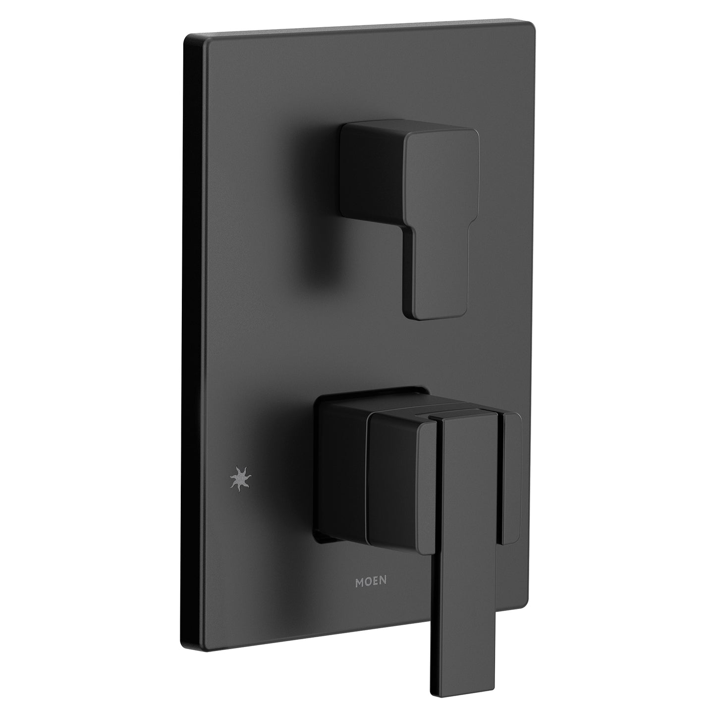 Moen 90°® Matte Black M-CORE™ 3-SERIES integrated transfer valve trim